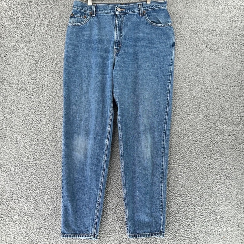 Levi's 550 Vintage Denim Mom Jeans Womens 16M Relaxed Fit Tapered Leg High‎ Rise